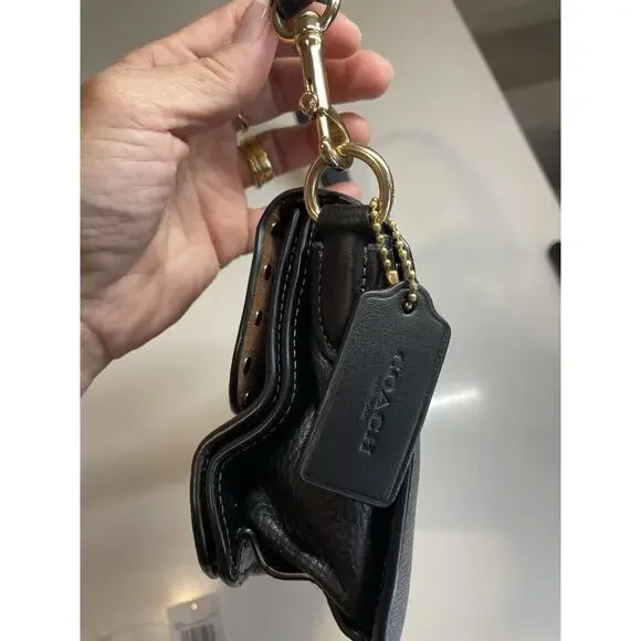 Coach CE563 Morgan Shoulder Bag Crossbody Colorblock Signature With Rivets - Picture 9 of 11